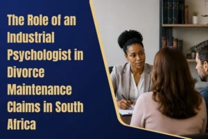 Industrial Psychologist conducting a divorce maintenance assessment with a couple in South Africa