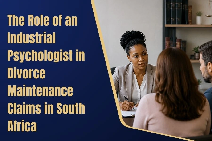 Industrial Psychologist conducting a divorce maintenance assessment with a couple in South Africa